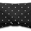 Warming muff for pram - black with dots