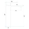 Bathroom faucet Rea Drop Brush Copper High