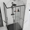 Bathroom shelf SF05 black matt
