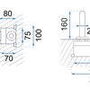 Grifo empotrado oculto Rea Lungo Copper + BOX