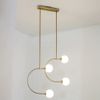 Lampe Gold en verre APP639-4CP