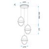 Suspension LED G064-3CPR Gold