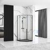 shower tray Rea Diamond Black 90x90
