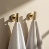 Bathroom Accessories Set Ari Brush Gold 4 Pieces