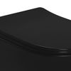Slow-closing toilet seat CARLO FLAT UF BLACK MATT