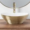 Countertop washbasin Rea Sofia Brush Gold