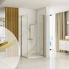 Prateleira para chuveiro de banheiro SF04, 60 cm, ouro escovado