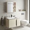 Conjunto de muebles de baño con lavabo Tula 60cm Beige
