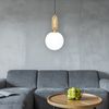 Lampa Sufitowa Wisząca Szklana Metalowa  APP474-1CP Złota