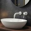 Чучур за смесител за вграждане Rea Lungo 20 cm White