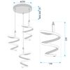 Suspension LED G075-3CPR Gold