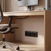Trojnásobný rámik pre zásuvky OSTE JNH015-3F Black