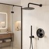 Kit de douche encastré REA Lungo Black Metallic + BOX