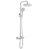 Set de douche sans bec avec thermostat Rea Lungo Chrome