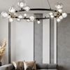 Lampa Sufitowa Wisząca Ze Szklanymi Kulami Na Obręczy APP906-15CP