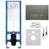 Concealed WC Frame Set Slim 024N with Titan HD Button