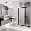 Shower doors Rea Alex Black 100