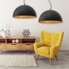 Lampă de tavan suspendată neagra 50cm APP379-1CP