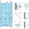 Sprchovací kút REA HEX 90x90 - čierny