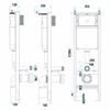 Estructura anclaje WC Slim  024N