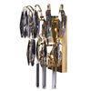 Křišťálová nástěnná lampa 312357 Zlatá