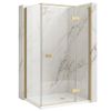 Shower enclosure Rea Atlas 100x90 Brush Gold