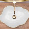 Countertop washbasin Rea Pearl Gold Edge