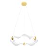 Lampe LED G010-CP WHITE/GOLD