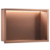 ВСТРАИВАЕМАЯ ВАННАЯ ПОЛКА LED 30x45 brush copper