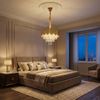 Lampada a sospensione in cristallo SWE099-CP 40cm GOLD