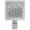 Odtokový žľab REA DOTS Nickel Brush 12x12