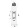 Air outlet with aerator for kitchen faucet REA Fresh Titan