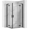 Cabina doccia REA Hugo Double Black 90x90