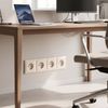 Štvornásobný rámik pre zásuvky OSTE JNH016-4F Beige