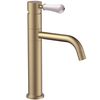 Bathroom faucet Rea Serra Brush Gold low