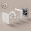 Double Switch OSTE JNH007-W WHITE