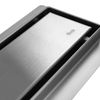 Linear drainage REA PURE NEO NICKEL BRUSH INOX 90