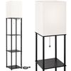 Lampa Stojąca Podłogowa JNH050-1F White z półkami