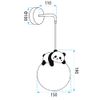 WALL LAMP SCONCE PANDA G163-1W