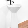 Freestanding ceramic basin River