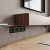 Štvornásobný rámik pre zásuvky OSTE JNH016-4F Black