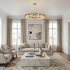 Lampă suspendată din cristal SWE094-CP 60cm Gold