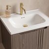 Kúpeľňová skrinka s umývadlom Rea Rivo DB86-60L-1 Dark 60cm