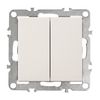 Double Switch OSTE JNH007-W BEIGE