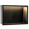 UGRADBENA KUPAONSKA POLICA LED 30x45 black