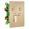 Zestaw Prysznicowy Podtynkowy FENIX DAVIS GOLD BRUSH z termostatem + BOX