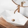 Умивалник за плот Rea Vegas White Rose Gold Edge