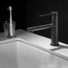 Bathroom faucet Rea Oval Black Low