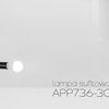 CLASSIC METAL LOFT SUFFIT LAMP APP736-3C černá