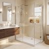 shower tray Rea Belmond White 80x100 Chrome